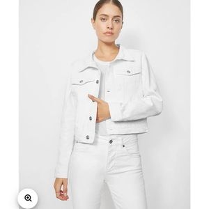 Anine Bing white denim jacket